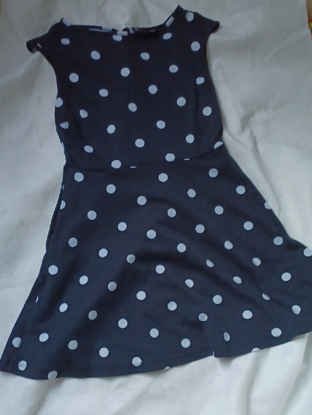 New York & Company Pale Blue Sleeveless Top with Black Trim
